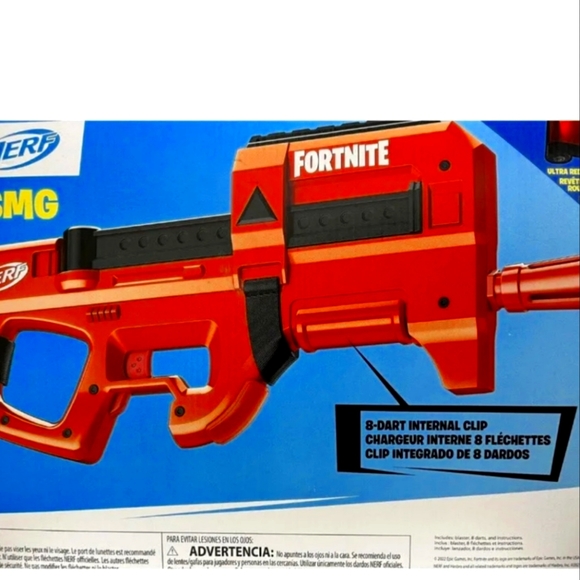 Hasbro Nerf F4106 Fortnite Compact SMG Motorized Elite Dart Blaster NIB - Picture 3 of 4